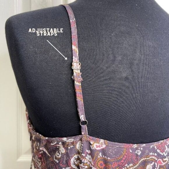 Hayden Los Angeles | Paisley Print Spaghetti Strap Dress Size Medium - Picture 10 of 15